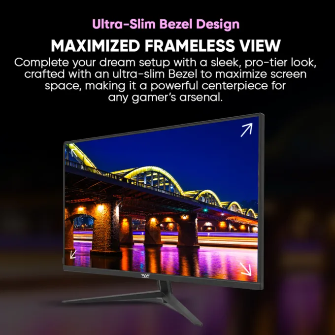 Armaggeddon Gaming Monitor 32'' Slim Frame 2K IPS 180Hz 1ms PXP32Pro Black — image 12