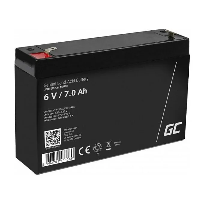 Green Cell AGM12 industrial rechargeable battery — image 1