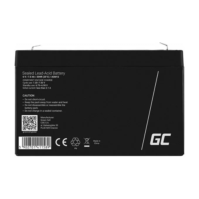 Green Cell AGM12 industrial rechargeable battery — image 3