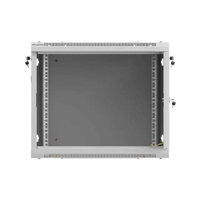 Lanberg Wall Rack 19'' with Perforated Door 9U 60cm Grey FLAT PACKED — image 13
