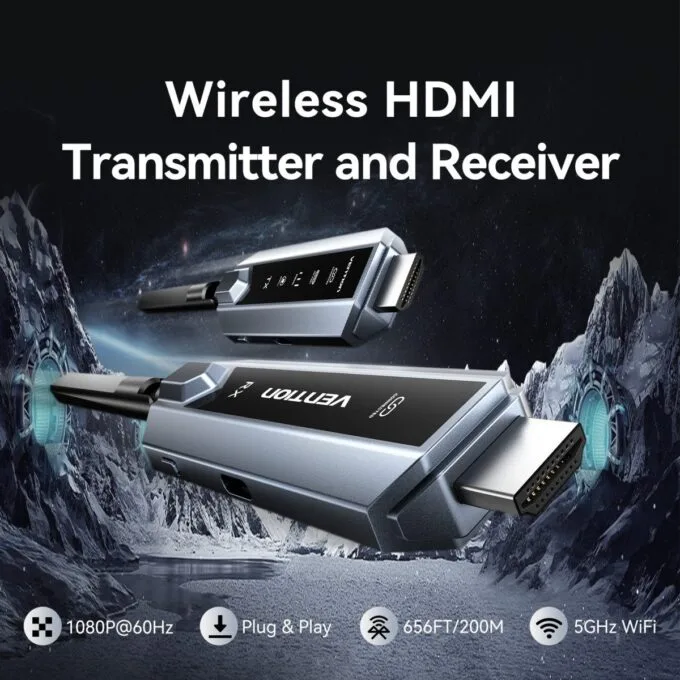 Vention ADPH0-2 Full HD Wireless HDMI Kit 1x Transmitter (Source) to 2x Receivers (Displays) — image 11