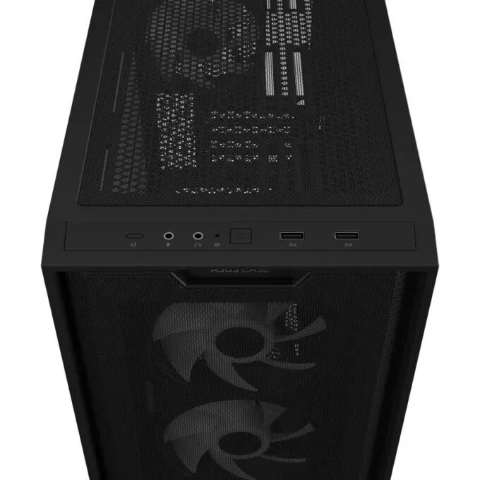 ASUS PC Case Gaming mATX Mesh Front Panel Tempered Glass Side Window 4x Pre-Installed ARGB Fans A21 PLUS Black — image 13