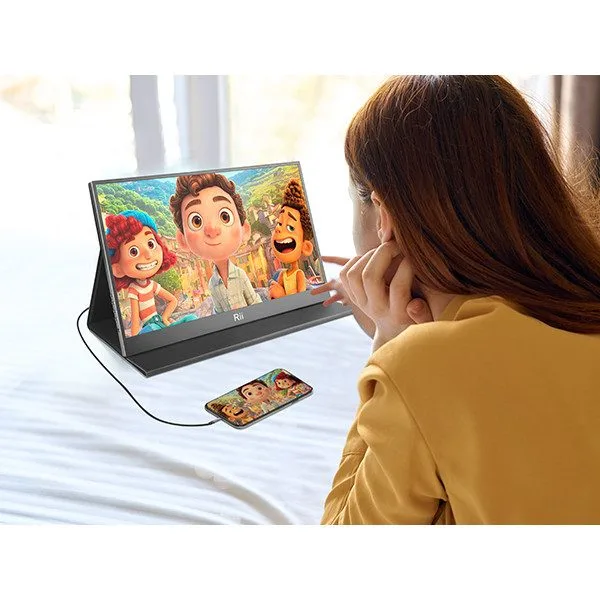 Rii Monitor Portable 15.6" Full-HD with USB-C/HDMI & Case/Stand RS100 — image 14