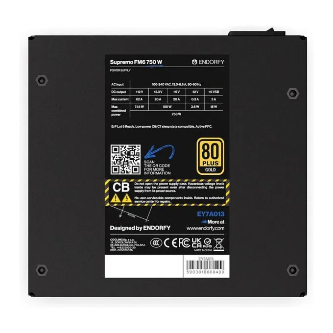 ENDORFY Supremo FM6 750 W power supply unit — image 8