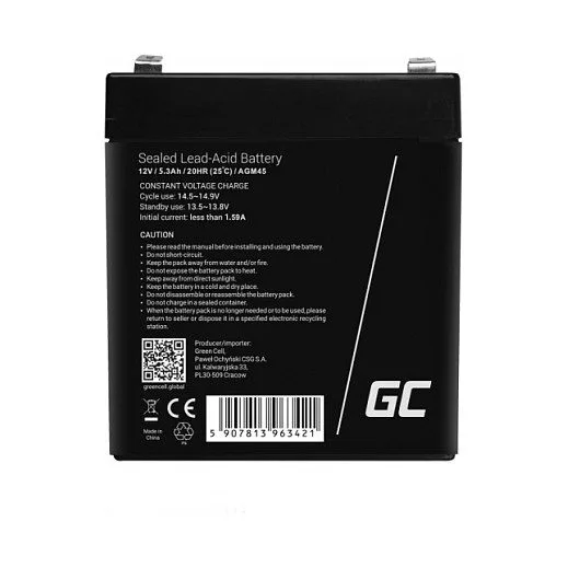 Green Cell AGM45 UPS battery — image 6