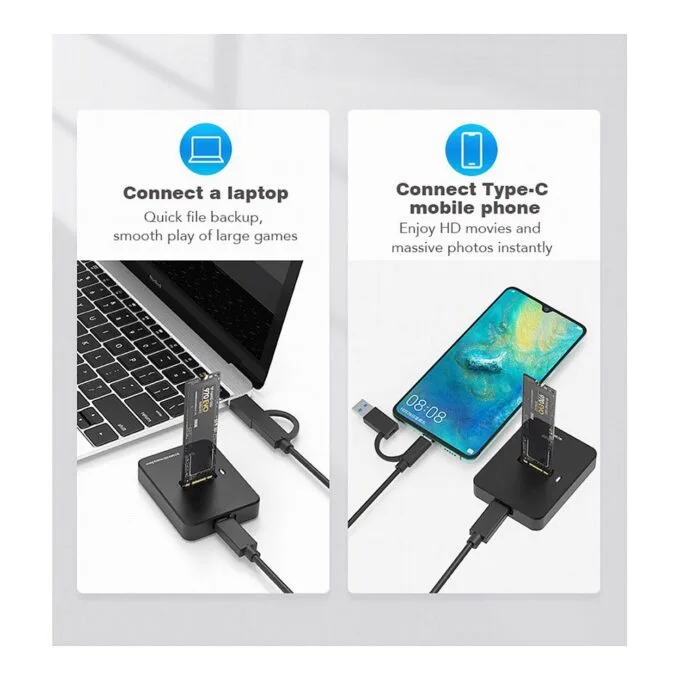 Gembird DD-U3M2 storage drive docking station — image 6