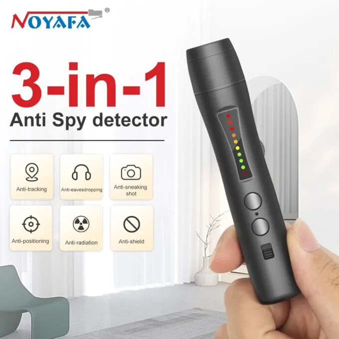 Noyafa Anti-Spy 3-In-1 Infrared Detector for Hidden Cameras, GPS Trackers, RF Bugs JMS-110 — image 7