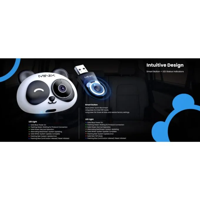 MINIX CAR Wired to Wireless Apple CarPlay & Baby Cam Monitoring CA520 — image 15