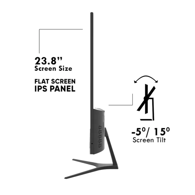 Armaggeddon Gaming Monitor 24'' Slim Frame FHD IPS 165Hz 1ms PXP24G Black — image 14