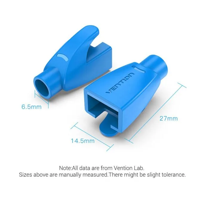 Vention NETWORK Connector Strain Relief Boots RJ45 Blue 50-pack — image 5