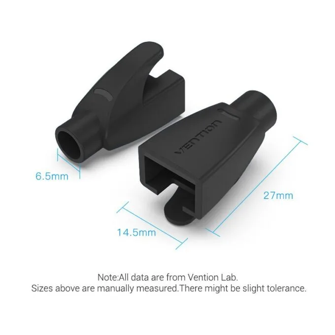 Vention NETWORK Connector Strain Relief Boots RJ45 Black 50-pack — image 5