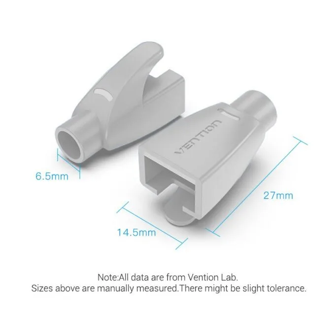 Vention NETWORK Connector Strain Relief Boots RJ45 Grey 50-pack — image 5