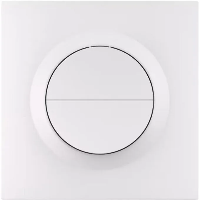 Sonoff Zigbee Smart Wall Mechanical Switch 1-Button 2 Gang White With Matter (no neutral) — image 1