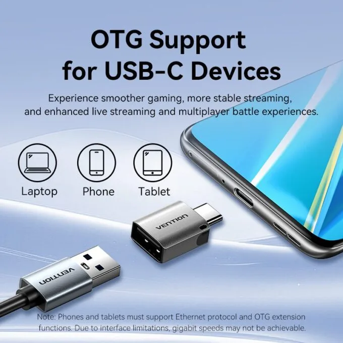 Vention Converter USB-A to Gigabit LAN Aluminium Grey CEZHB — image 9