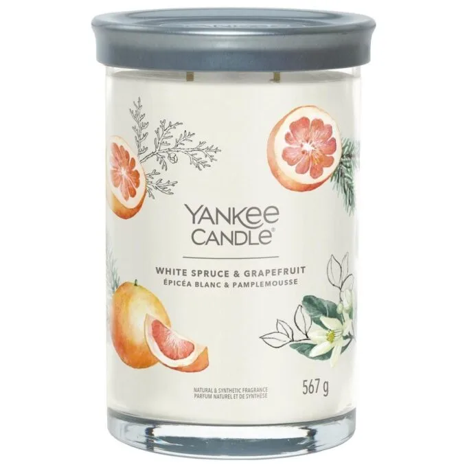 Yankee Candle Signature White Spruce & Grapefruit Tumbler 567g — image 1