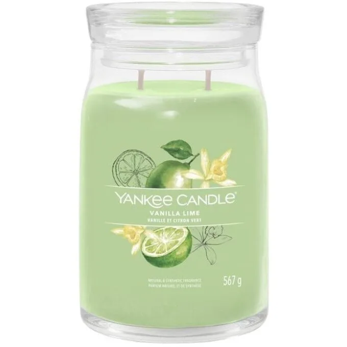 Yankee Candle Signature Vanilla Lime Candle Large 567g — image 1