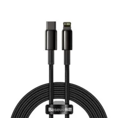 Baseus Cable Lightning to USB-A Tungsten Gold Series Braided 2.0m Black