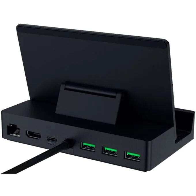 Razer Handheld Dock Chroma - Steam Deck, Switch 2, Smartphones, Tablets - USB C/USB A/HDMI/GbE/100W — image 2