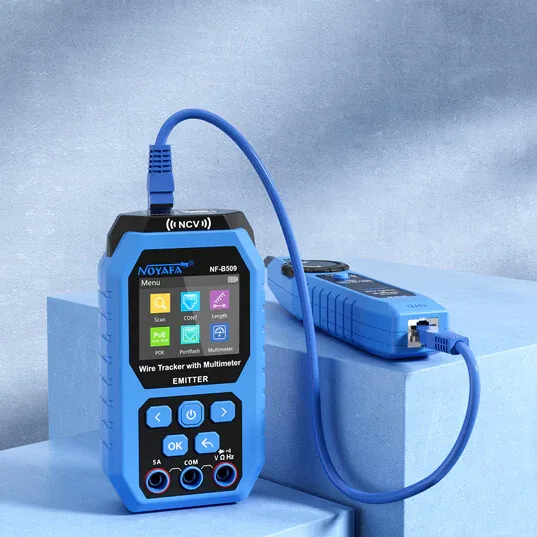 Noyafa Wire Tracker & Digital Multimeter with Cable Length Measurement, PoE Testing, NCV Detection, and LCD Display NF-B509 — image 17