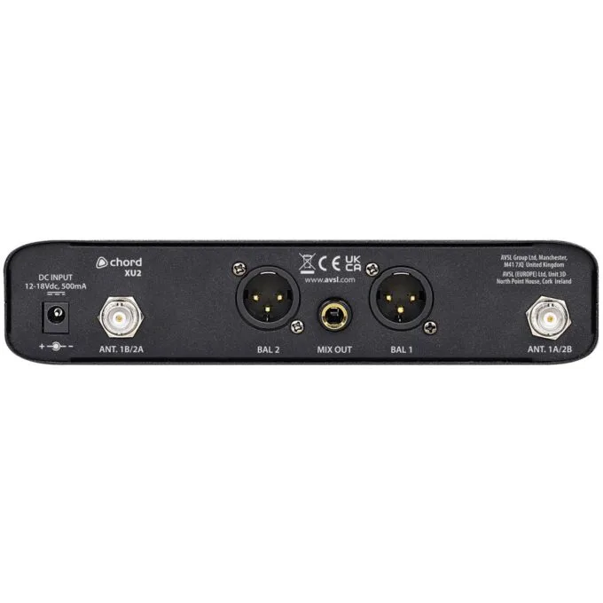Chord XU2-B Wireless UHF System 2x Beltpacks 171.015UK — image 3