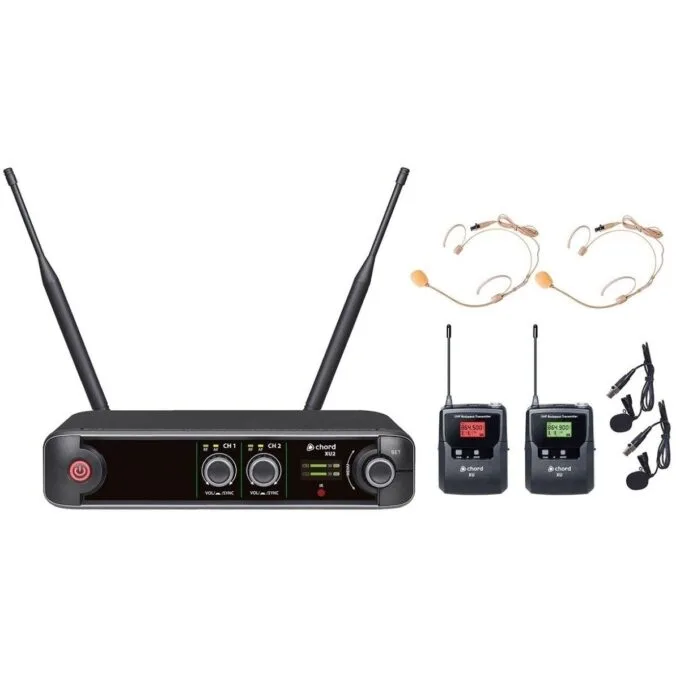 Chord XU2-B Wireless UHF System 2x Beltpacks 171.015UK — image 1
