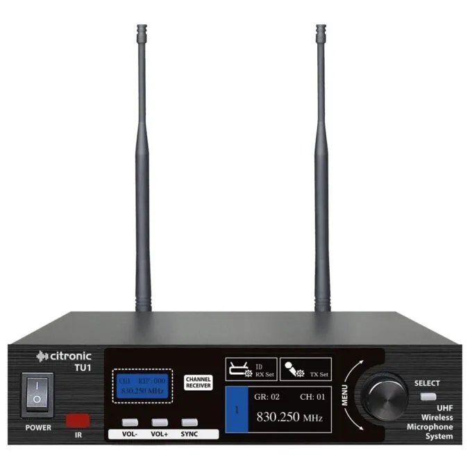 Citronic TU1-H True Diversity Multi-UHF Single Handheld Wireless Microphone 171.031UK — image 2
