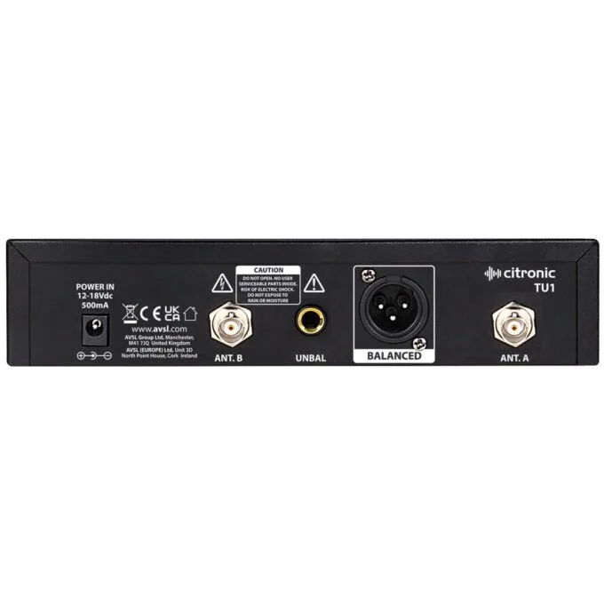Citronic TU1-H True Diversity Multi-UHF Single Handheld Wireless Microphone 171.031UK — image 3