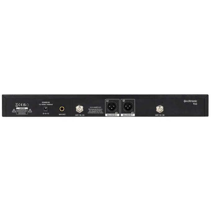 Citronic TU2-H True Diversity Multi-UHF Dual Handheld Wireless Microphones 171.033UK — image 4