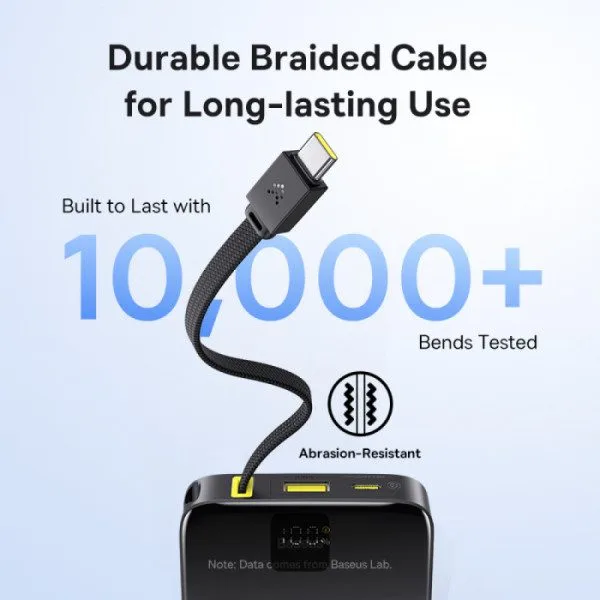 Baseus Powerbank 22.5W 10000mAh + Display EnerFill FC51 Bipow2 Pro Black — image 6