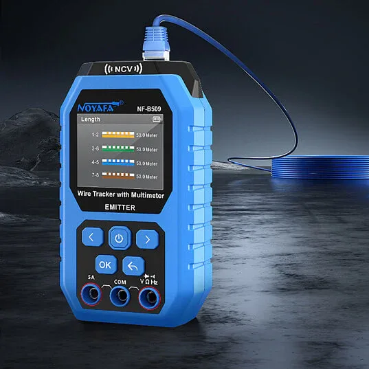 Noyafa Wire Tracker & Digital Multimeter with Cable Length Measurement, PoE Testing, NCV Detection, and LCD Display NF-B509 — image 9