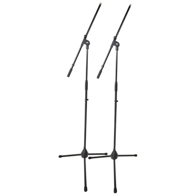 Chord Microphone Stand w/Adjust Boom Arm (Set of 2 + Carry Case) 181.061UK — image 1