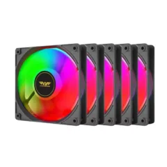 Armaggeddon Gaming Cooling Fan Set 5pcs CHROMA KIT 3000 Black