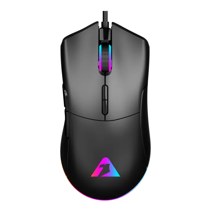 Armaggeddon Gaming Mouse Wired 12000CPI Silent , HUANO Switches FALCON V STEALTH Black — image 1