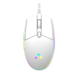 Armaggeddon Gaming Mouse Wired 12800CPI Silent RAVEN III SIGMA STEALTH White