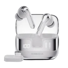 SonicGear Earphones Bluetooth & USB-C Dongle for PC EarPump XP2 Platinum