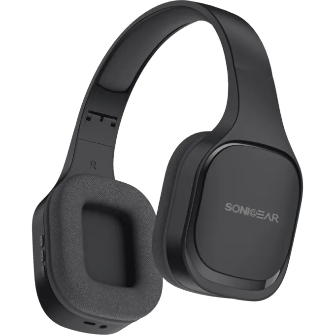 SonicGear Headphones Bluetooth Fabric + Foldable AIRPHONE 7 Graphite — image 1