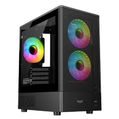 Armaggeddon Gaming Case M-ATX DEEPFREEZE DUPLEX 2 CHROMA Black (3x Chroma Fans)
