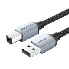 Vention IT Cable USB-A 2.0 to USB-B Printer Braided 3.0m Aluminium Grey CTTHI
