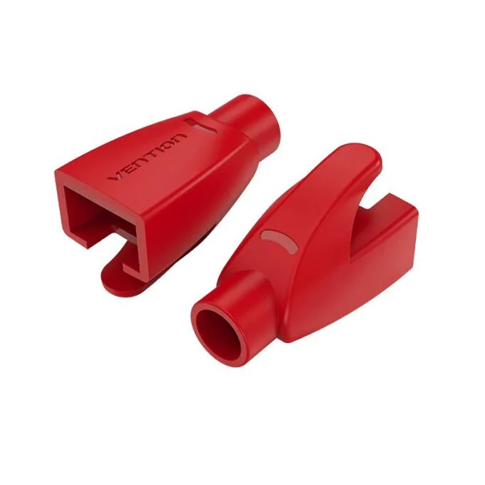 Vention NETWORK Connector Strain Relief Boots RJ45 Red 50-pack — image 1