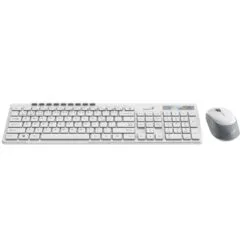Genius Keyboard-Mouse Set Wireless+BT SlimStar 8230 White English
