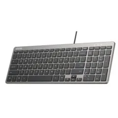 Unitek Keyboard Wired 99K USB-C/A English SlimTap T053 Space Grey