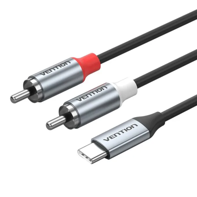 Vention AUDIO CONVERTER USB-C to 2RCA Male Cable 2.0m BIKHH — image 1