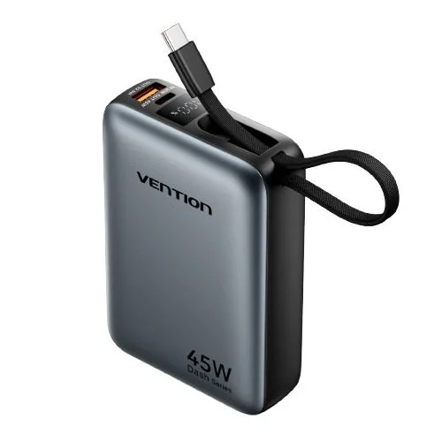 Vention Powerbank 20000mAh 45W 2xUSBC 1xUSBA + Built-in USBC Cable FHGH0-TY — image 1