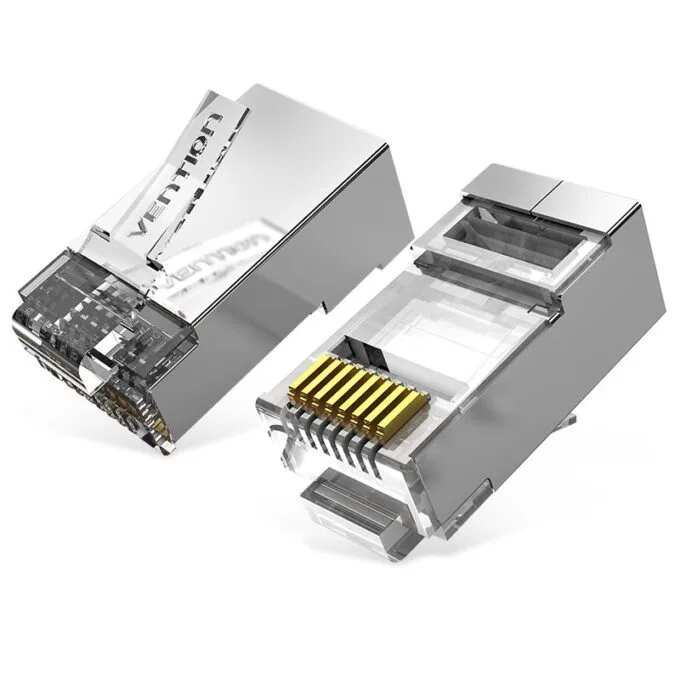 Vention NETWORK Connectors CAT6A FTP Modular Plug IDFR0-50 (50-Pack) — image 1