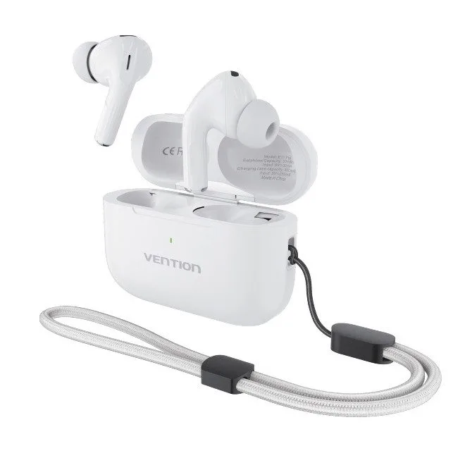 Vention Earphones BT TWS InEar ANC +Wireless Charging ECHO LITE E11 Pro White NBVW0-Pro — image 1