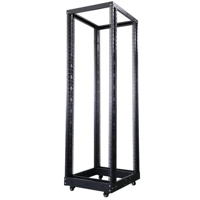 NETPRO 19" Open Rack Cabinet 32U with Adjustable Depth 600-1000mm NP-OR-32U60100 (not assembled) — image 1