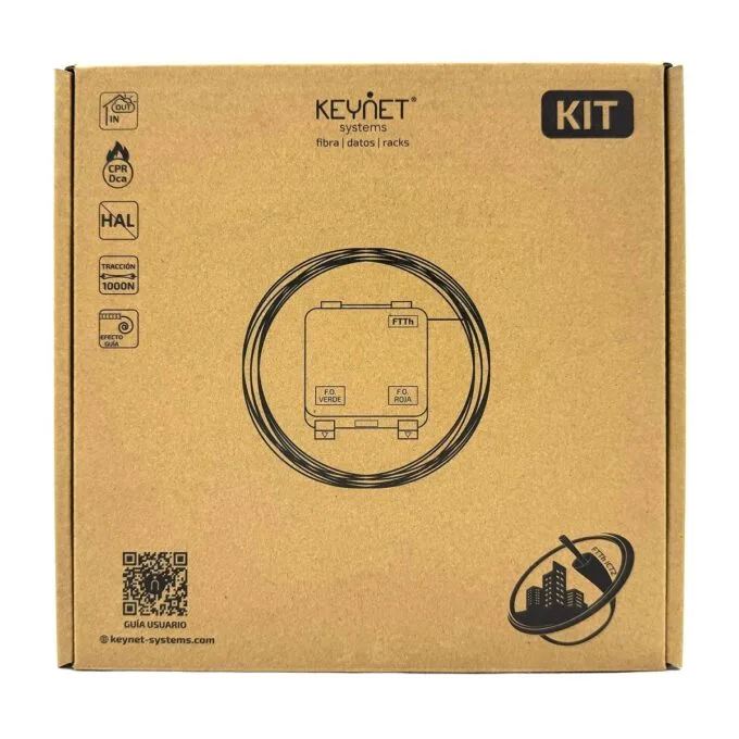 KEYNET Patch Cord with Pre-Terminated Fiber Optic Outlet SafeTrack LC/APC 15.0m — image 3
