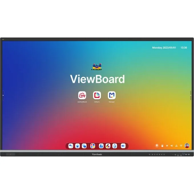 Viewsonic Viewboard Interactive Display Whiteboard 65" 4K Android EDLA 50-Point Touch 70W Speaker 8 Mic Array NFC IFP6551-3C — image 1