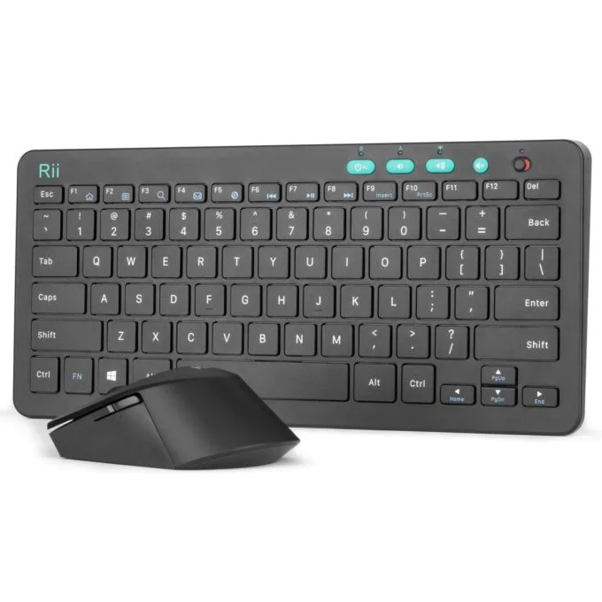Rii Keyboard & Mouse Wireless 2.4GHz Combo Compact Size RKM709 — image 2
