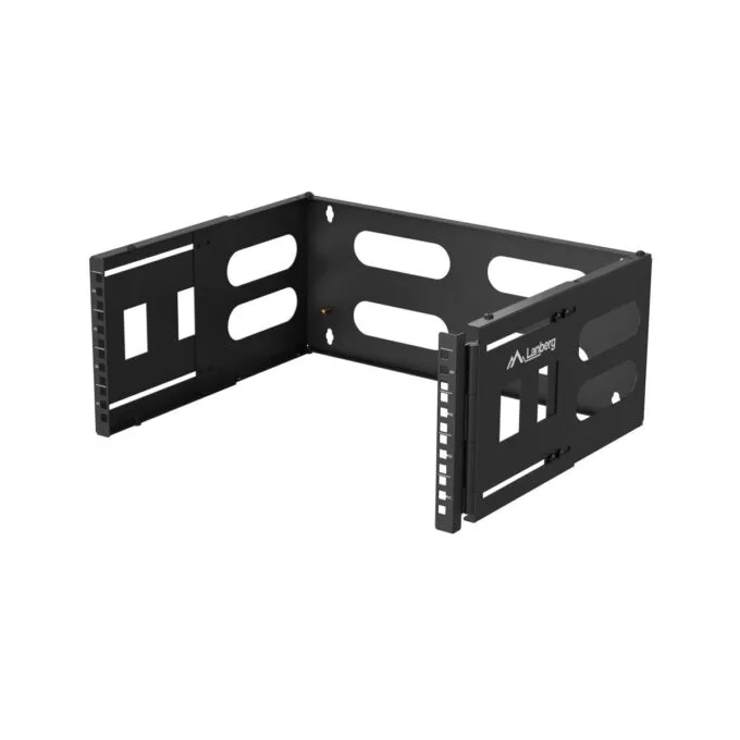 Lanberg Rack Wall Mount Folding Bracket 19" 4U 497X400/240 Black FB01-5404-10B — image 1